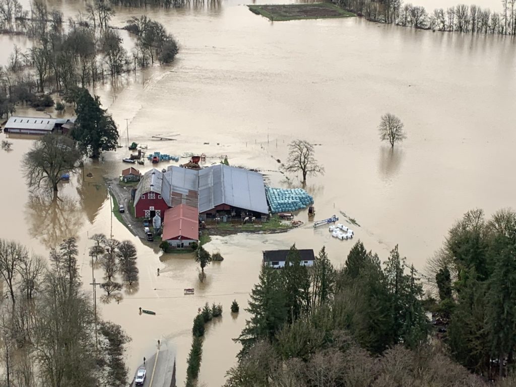 House under water during 2022 flood event.