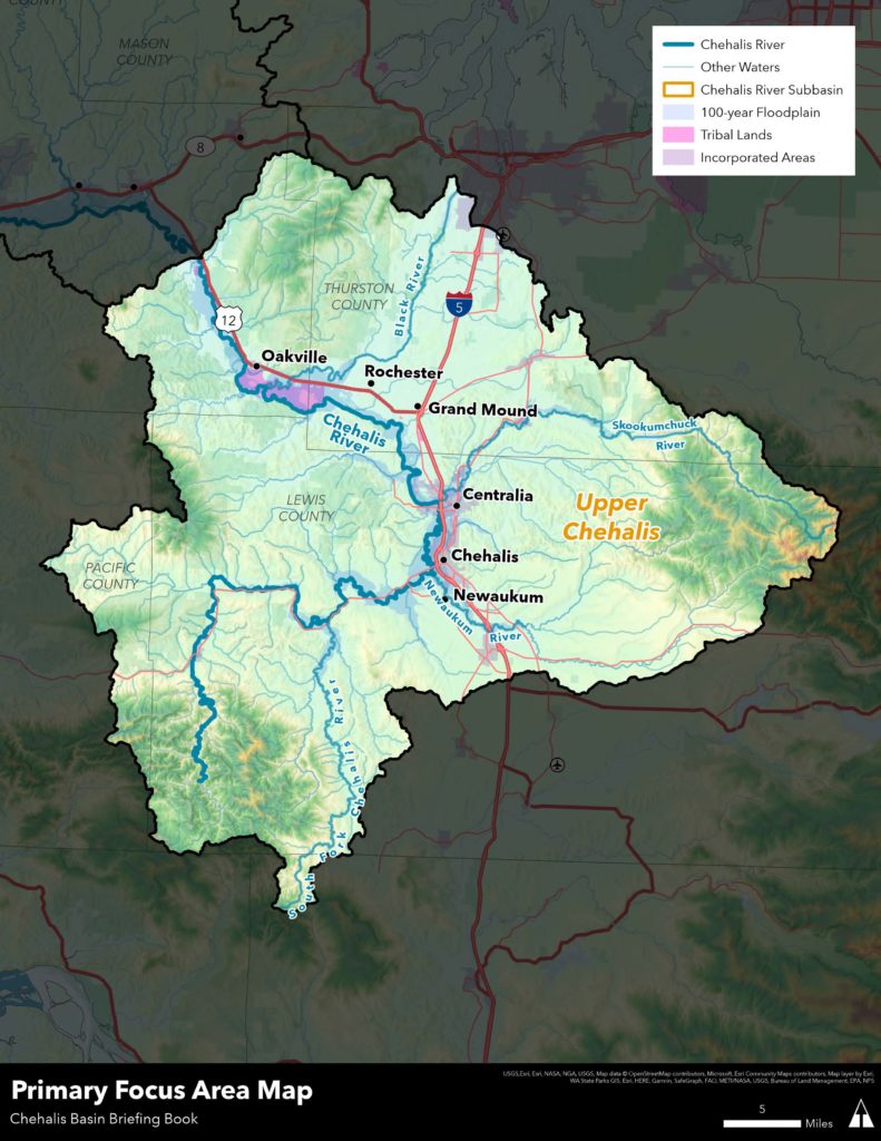 Map of the primary focus area.