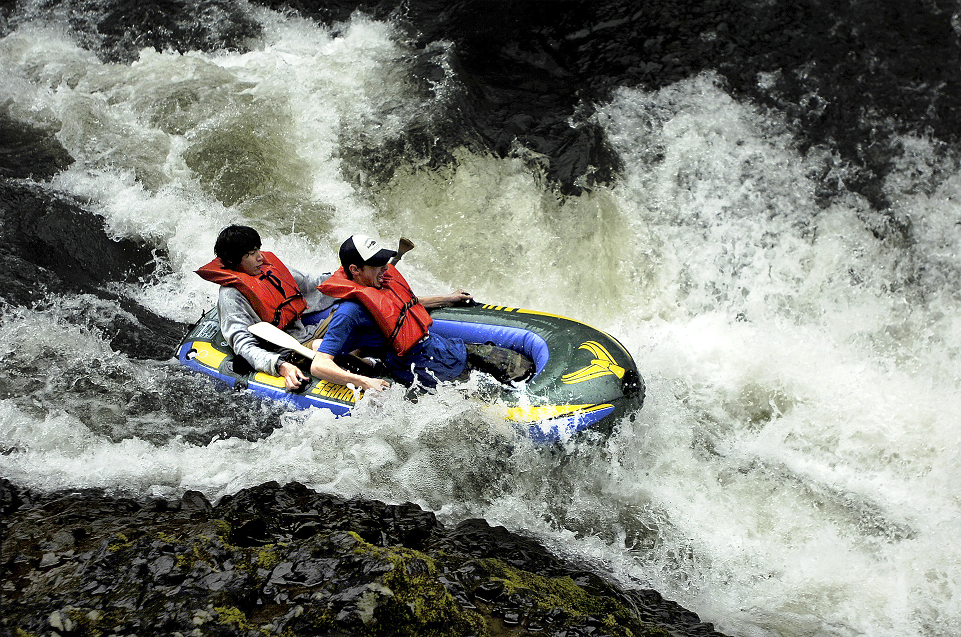 The river offers whitewater rafting.